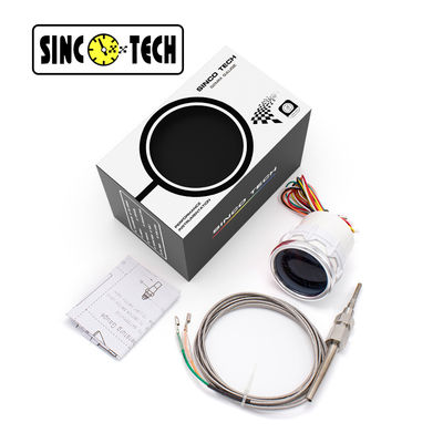 سنسور دمای گاز اگزوز SINCOTECH 6149T سنسور سفید 2 اینچی اتوموبیل متر موبایل